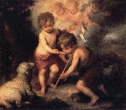 Bartolome Esteban Murillo Infant Christ Offering a Drink of Water to St.Fohn china oil painting reproduction